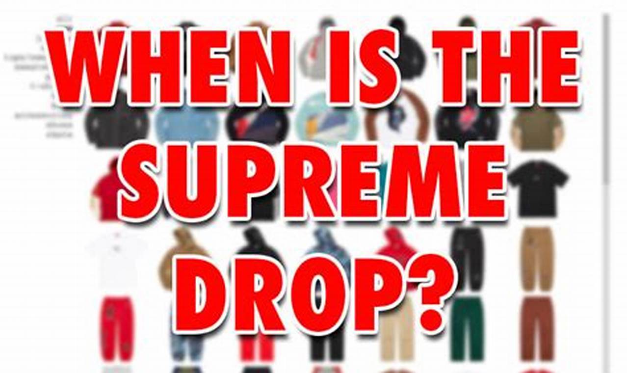 When Does Supreme Drop