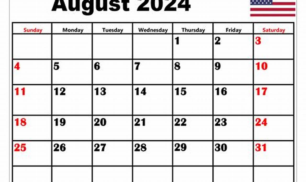 When Is August 2024