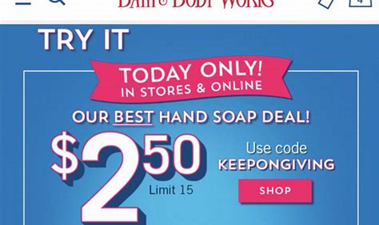 When Is Bath And Body Works Soap Sale 2024