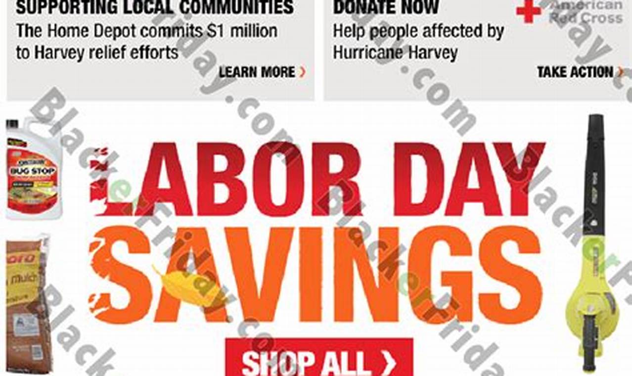 When Is Home Depot Labor Day Sale 2024