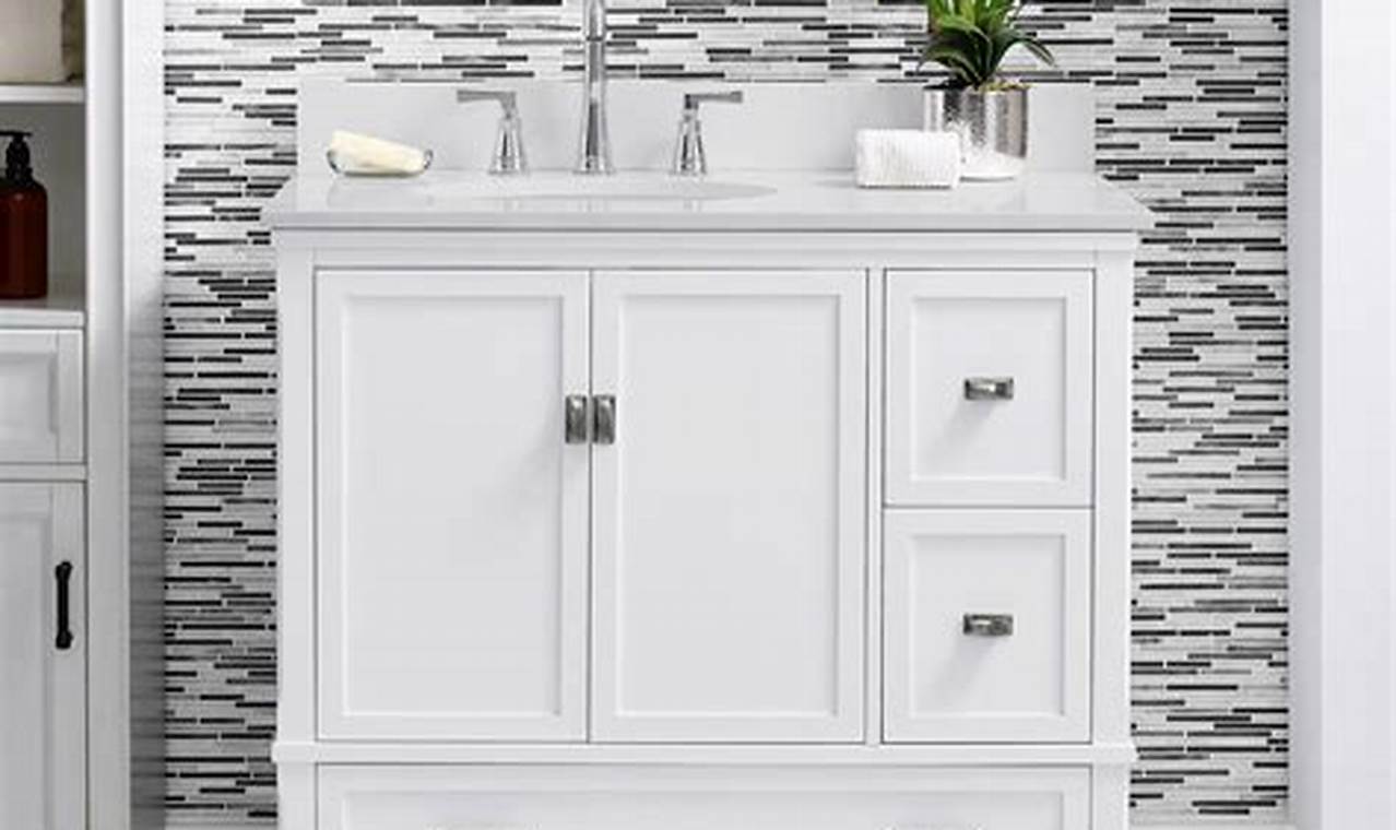 White 36 Inch Bathroom Vanity