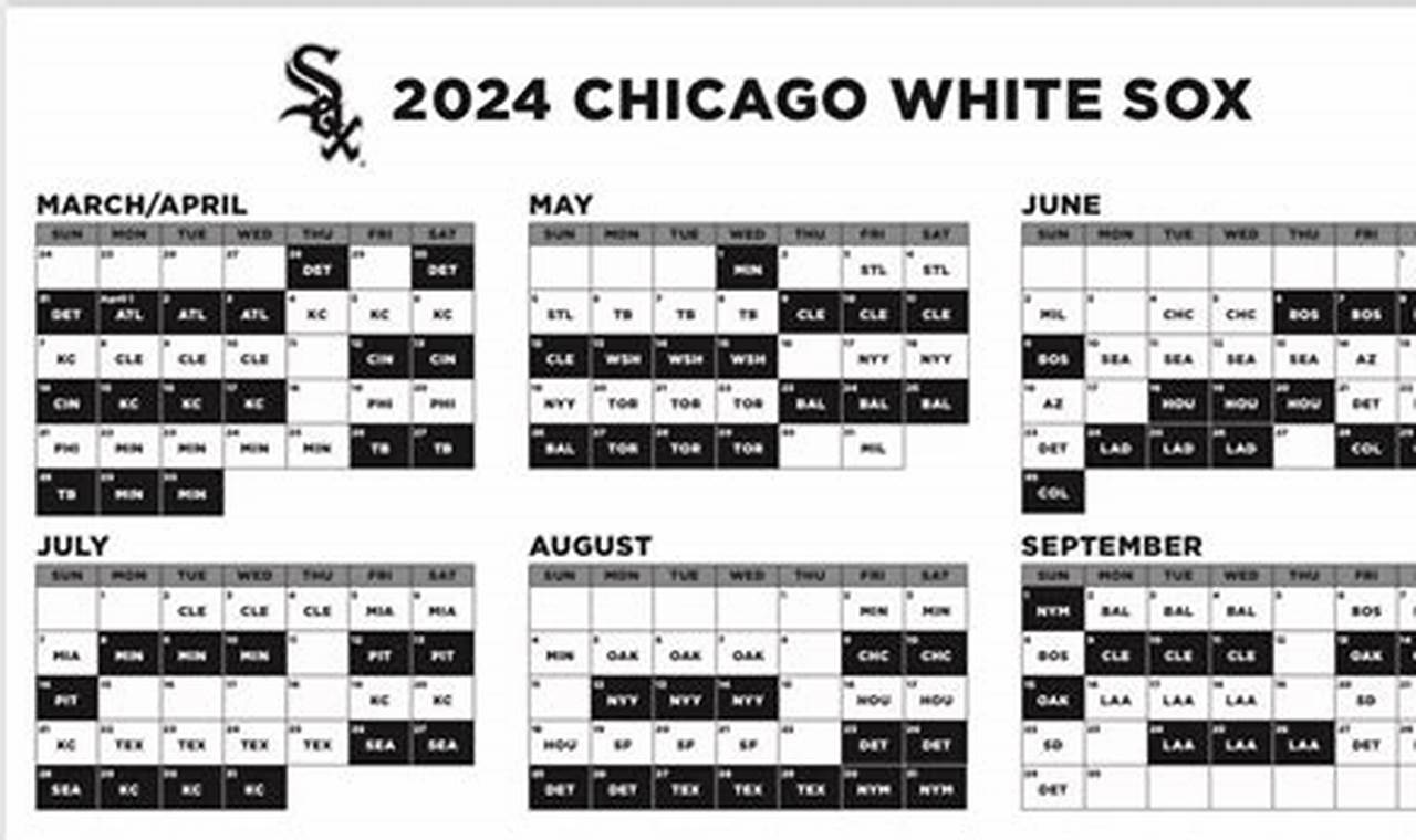 White Sox Home Schedule 2024