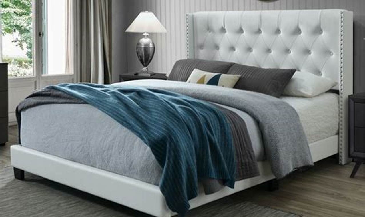 White Tufted Bed