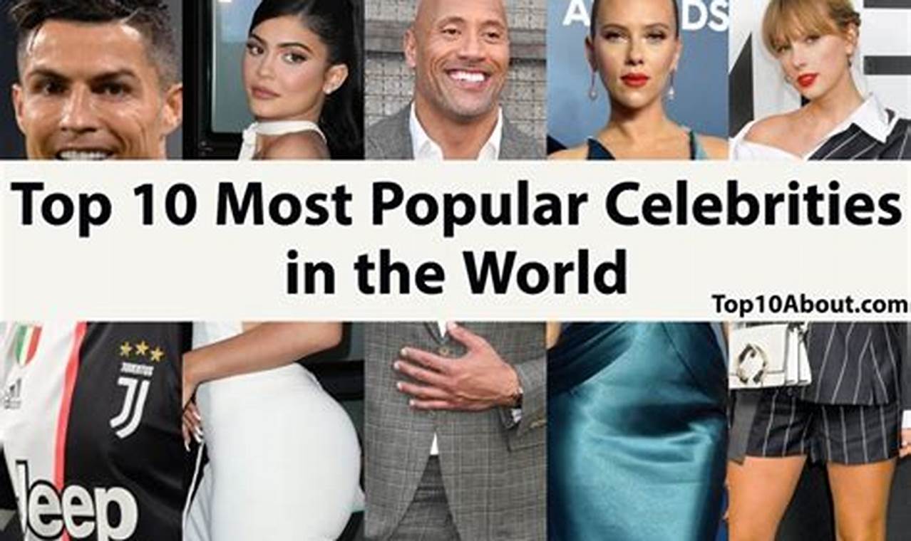Who Is The Most Famous Celebrity 2024