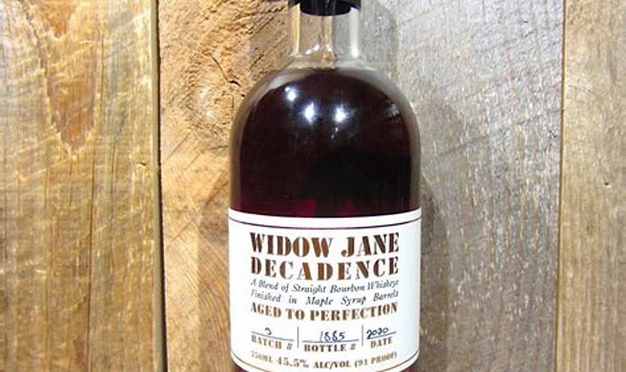 Widow Jane Decadence 2024