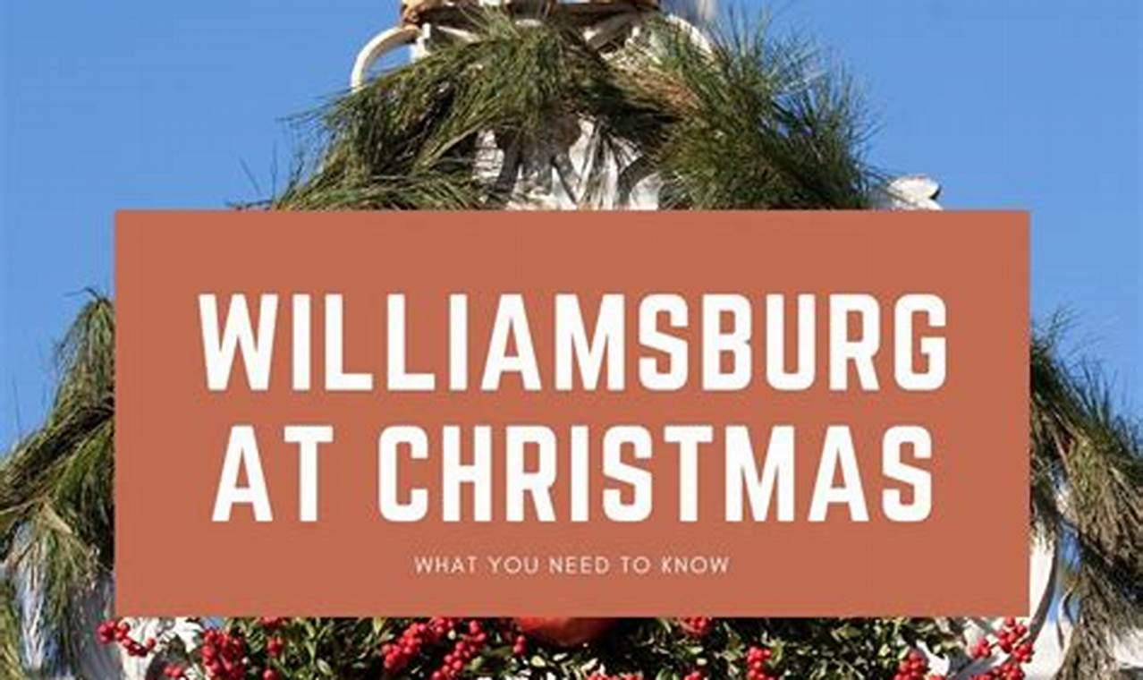 Williamsburg Christmas Market 2024