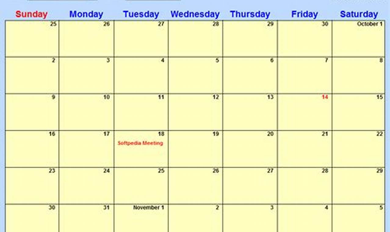 Windows 7 Appointment Calendar