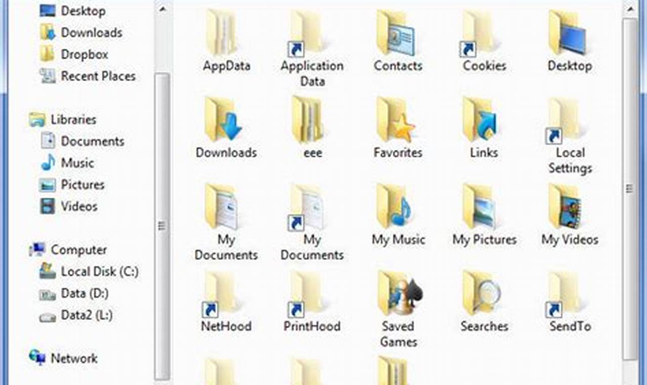 Windows 7 Gdzie Znaleść Dokuments And Settings