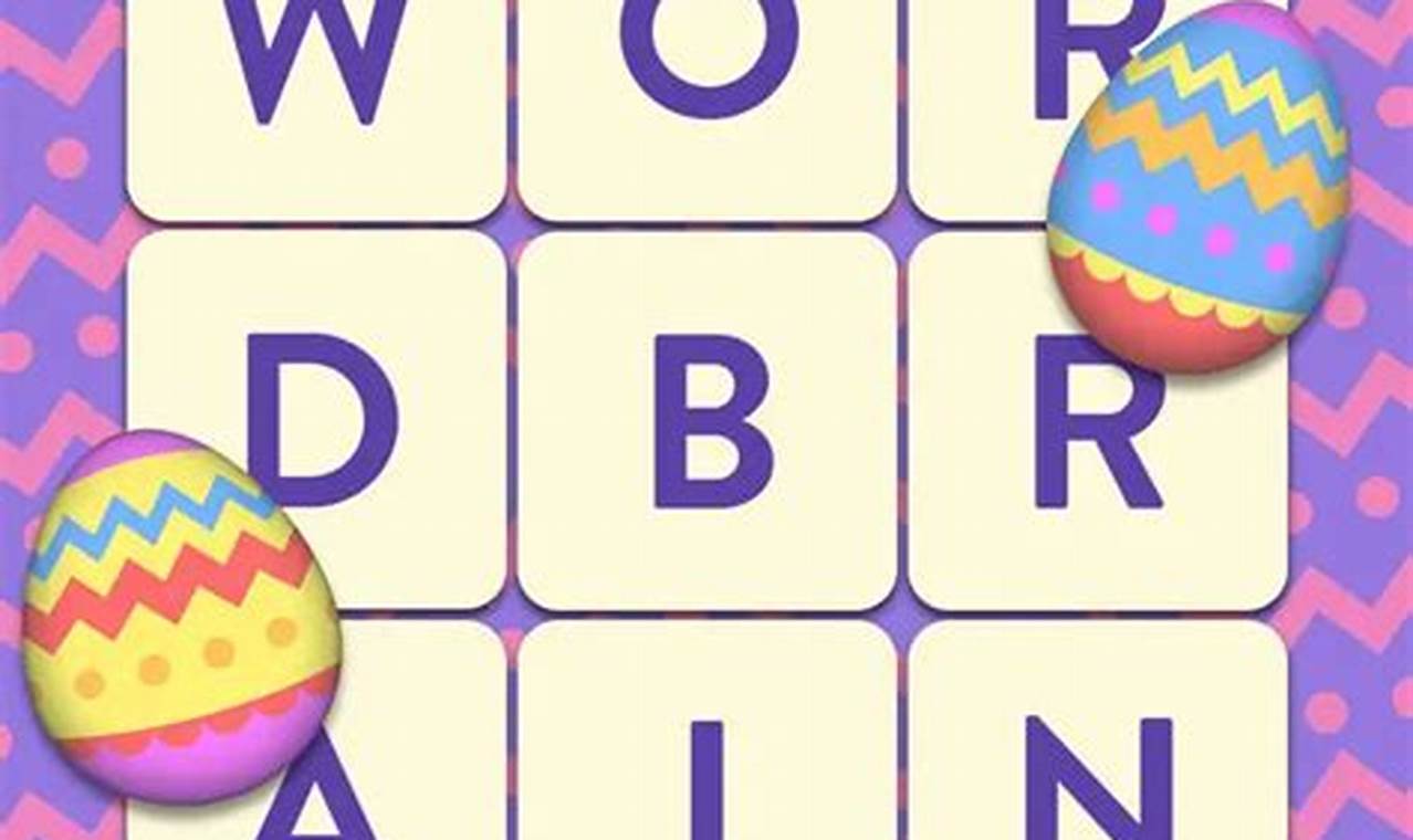 Wordbrain Easter Event April 3 2024