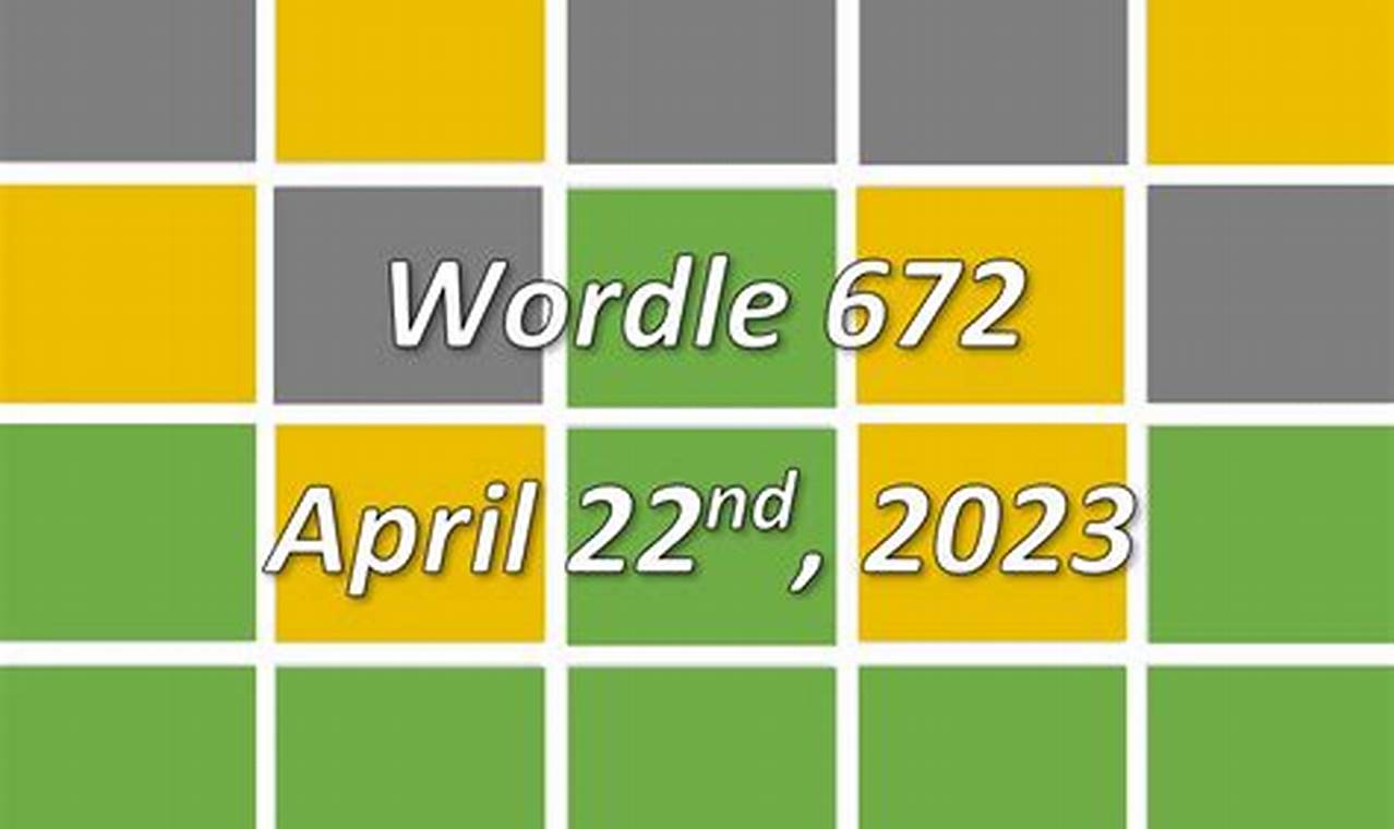 Wordle April 20 2024 Answer