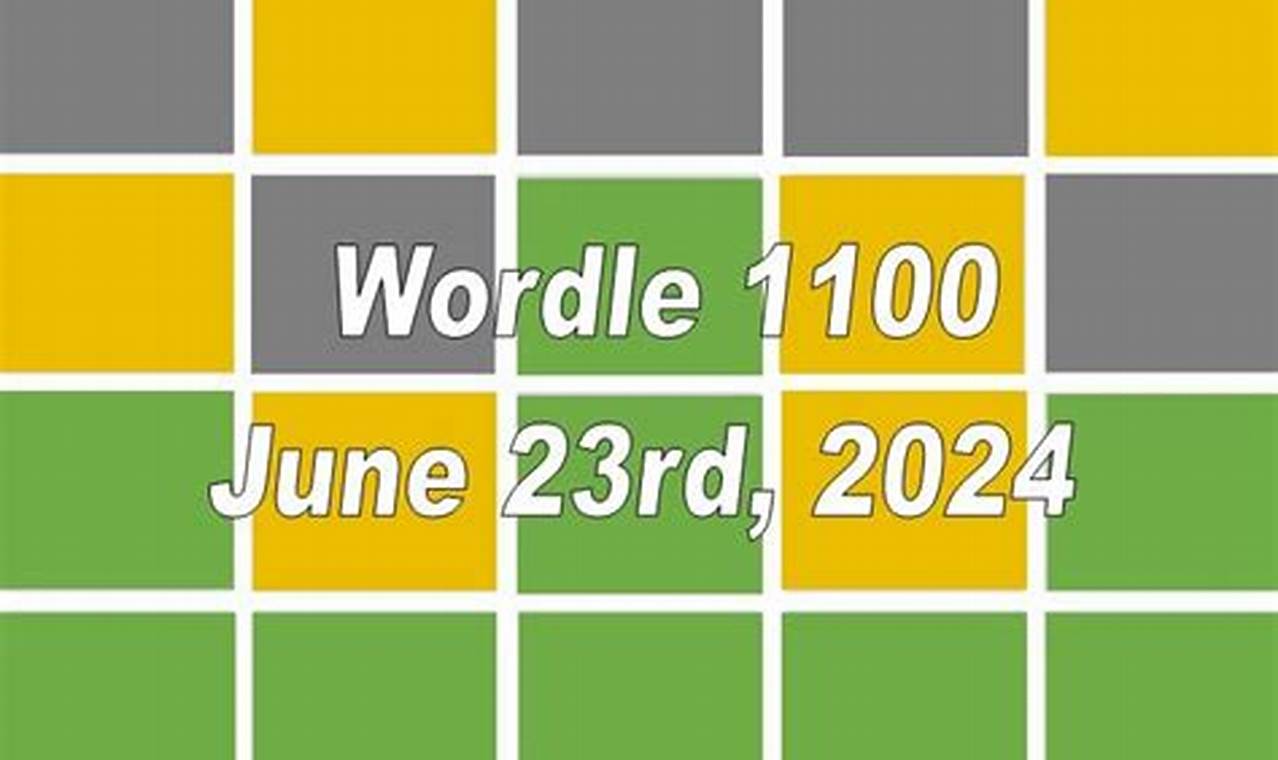 Wordle Hint June 23 2024