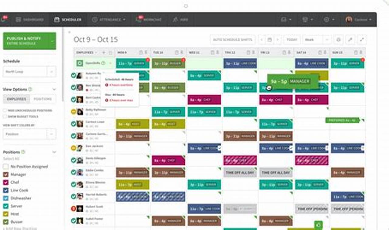 Work Schedule Calendar App