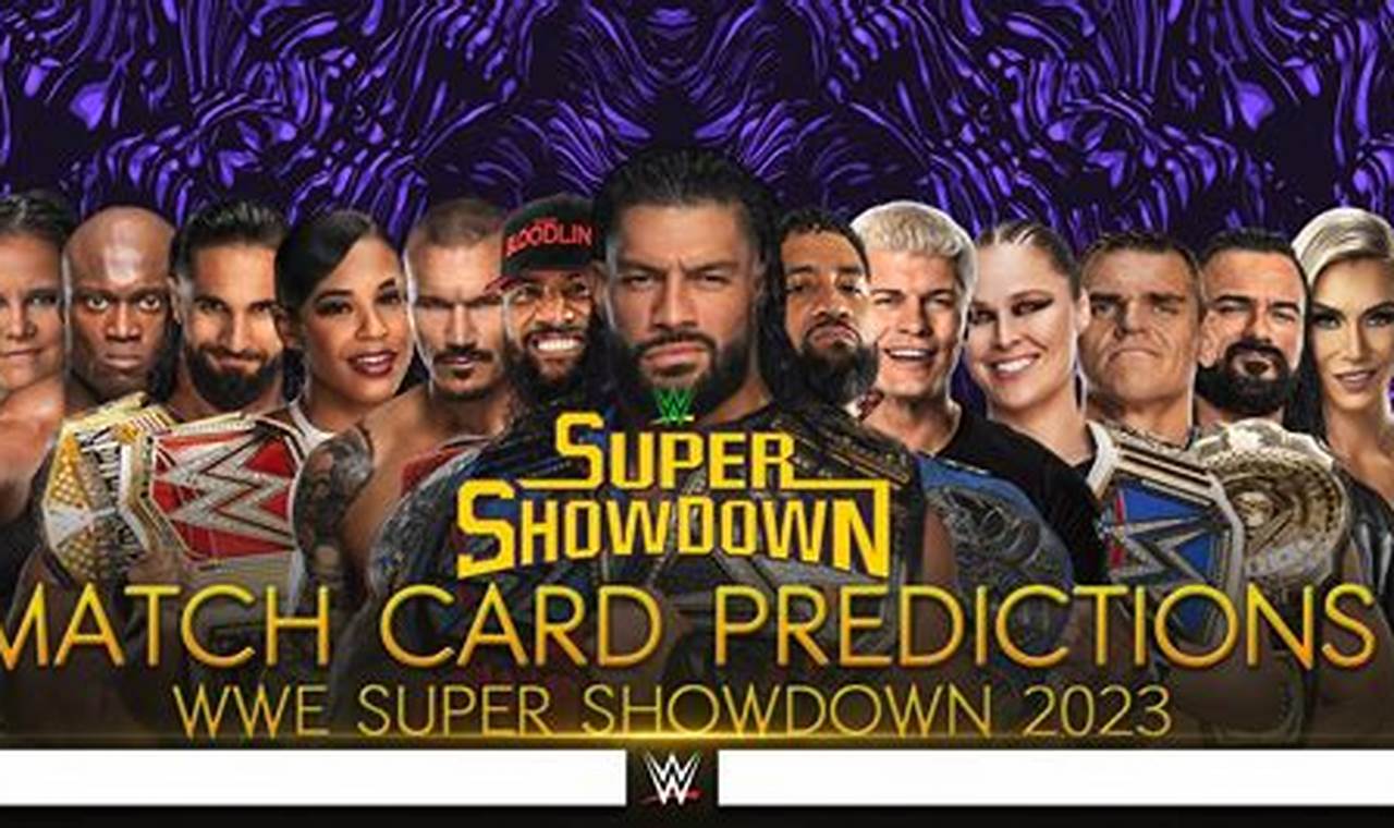 Wwe Super Showdown 2024 Full Show