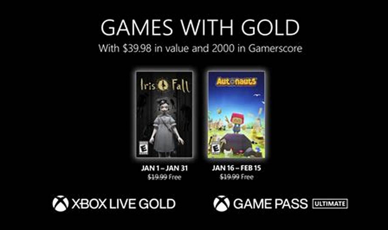 Xbox Gold January 2024