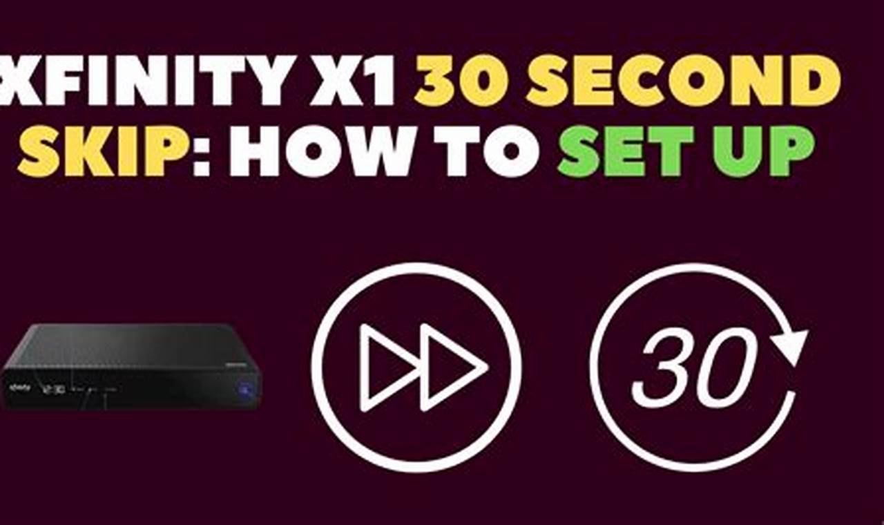 Xfinity Remote 30 Second Skip 2024