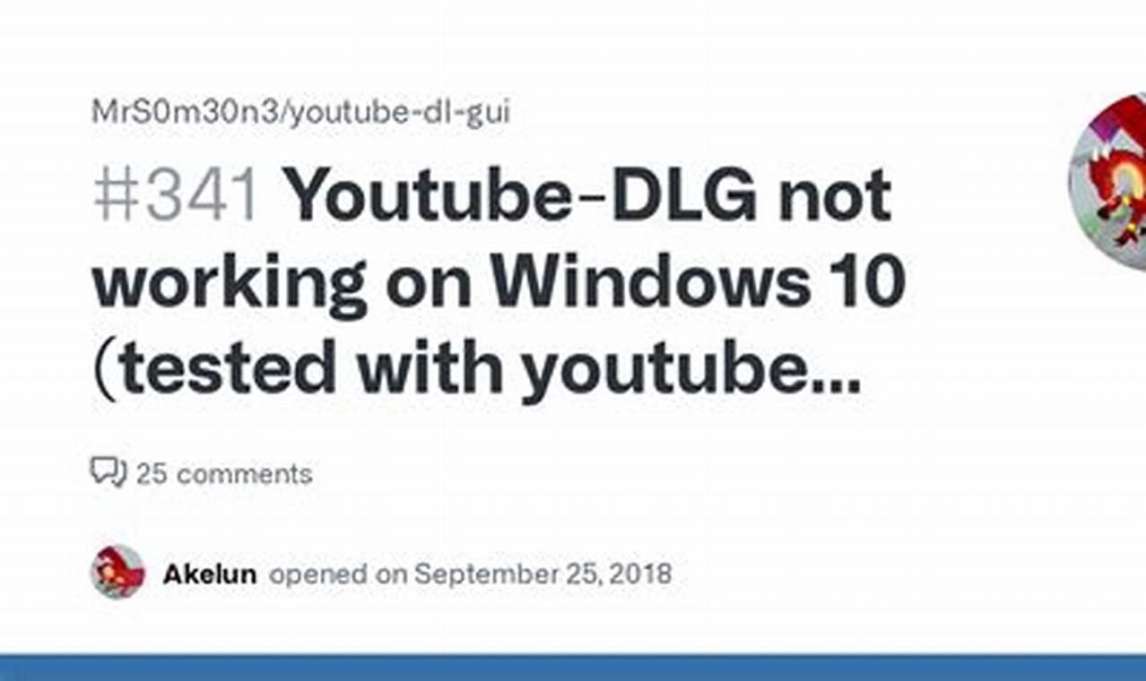Youtube Dlg Not Working 2024