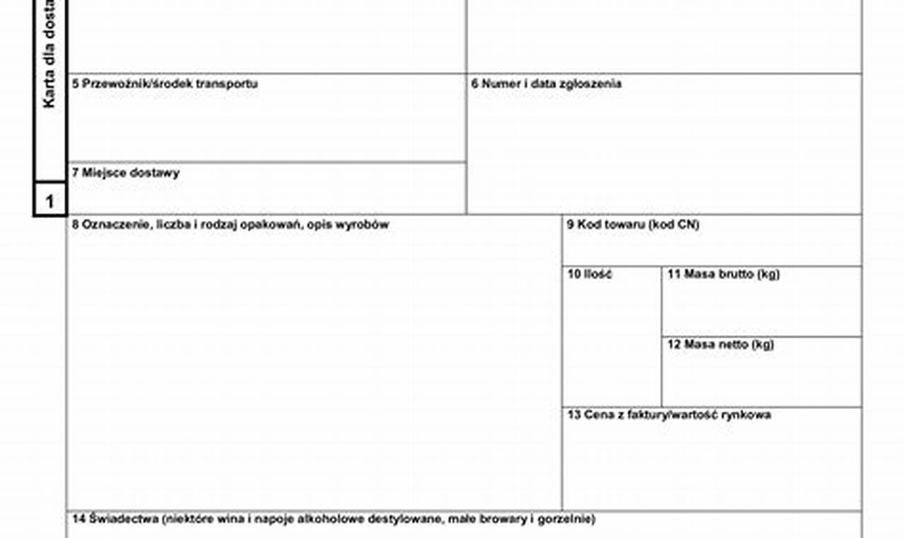 Załącznik Nr 8 Dokument Towarzyszący Wysyłce Srm Dla Celow Diagnostycznych