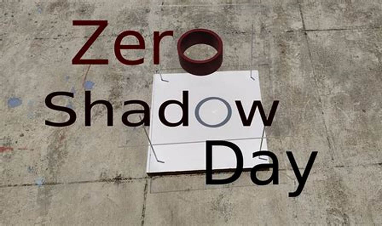 Zero Shadow Day In 2024