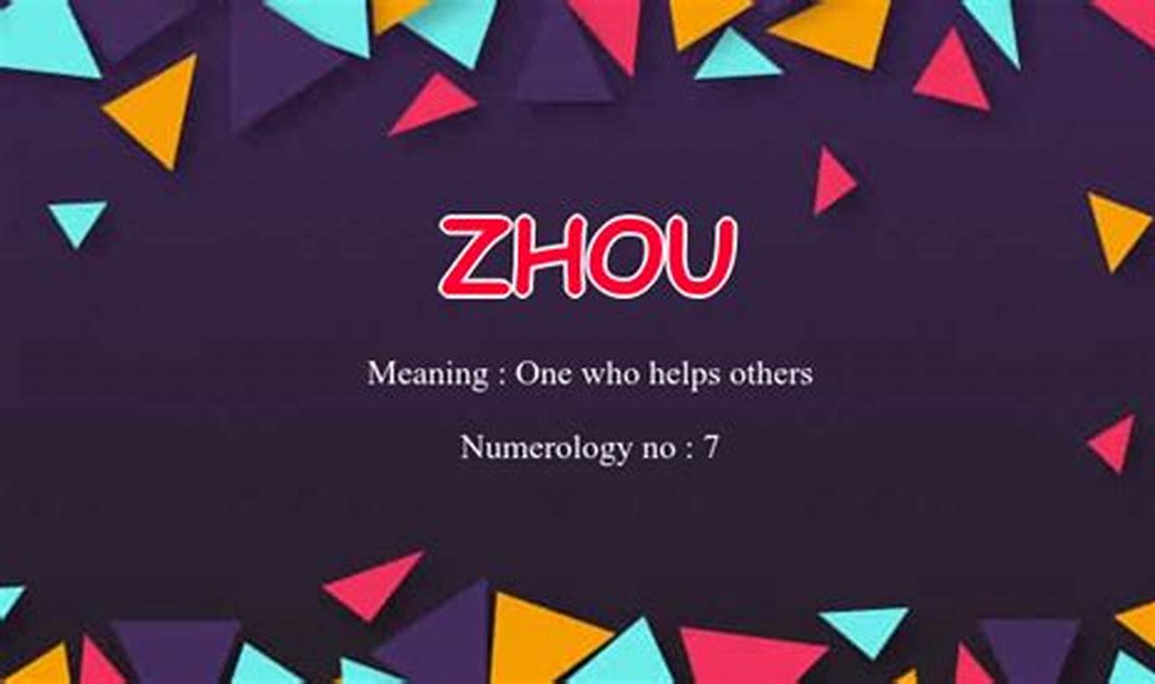 Zhou Meaning