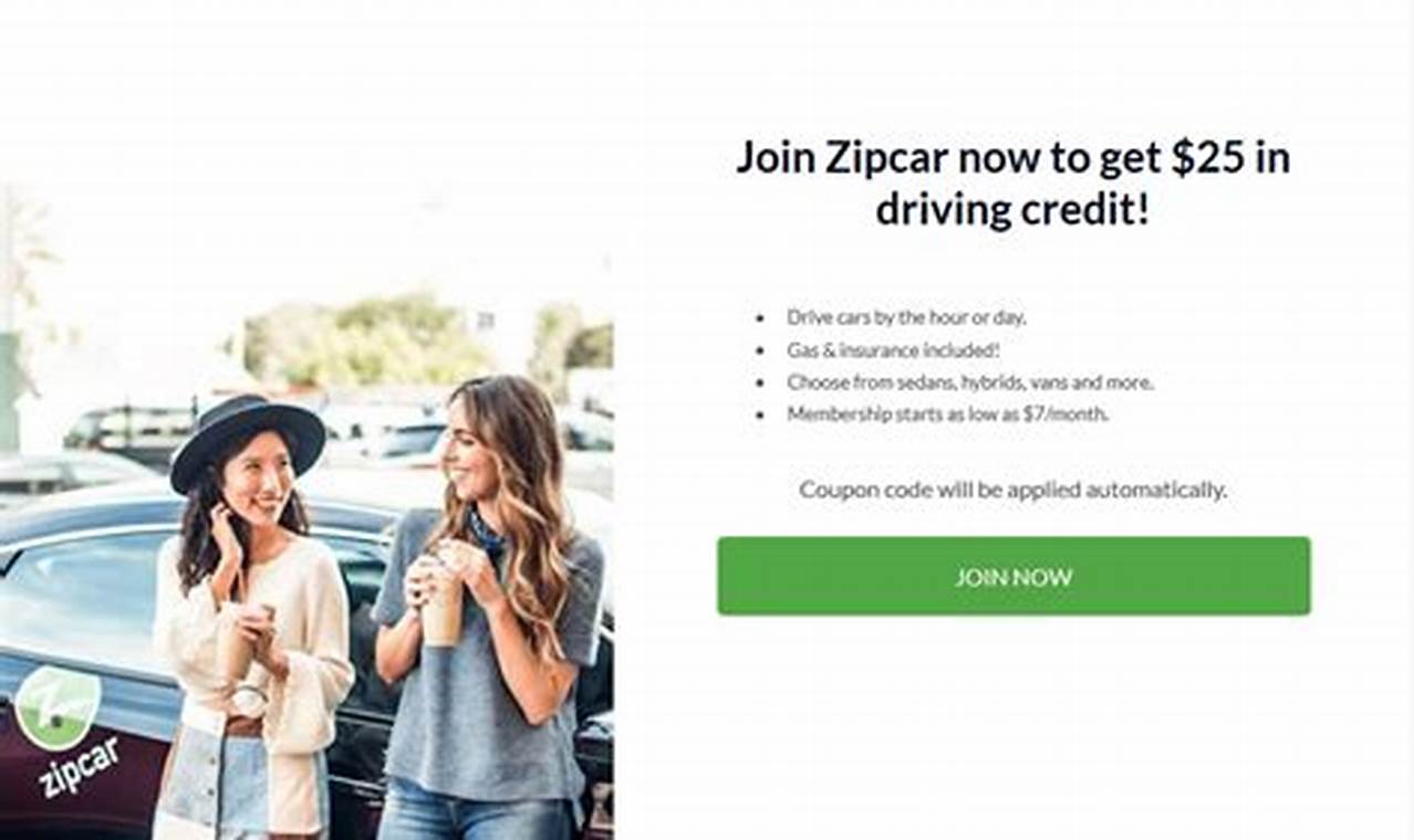 Zipcar Promo Code 2024