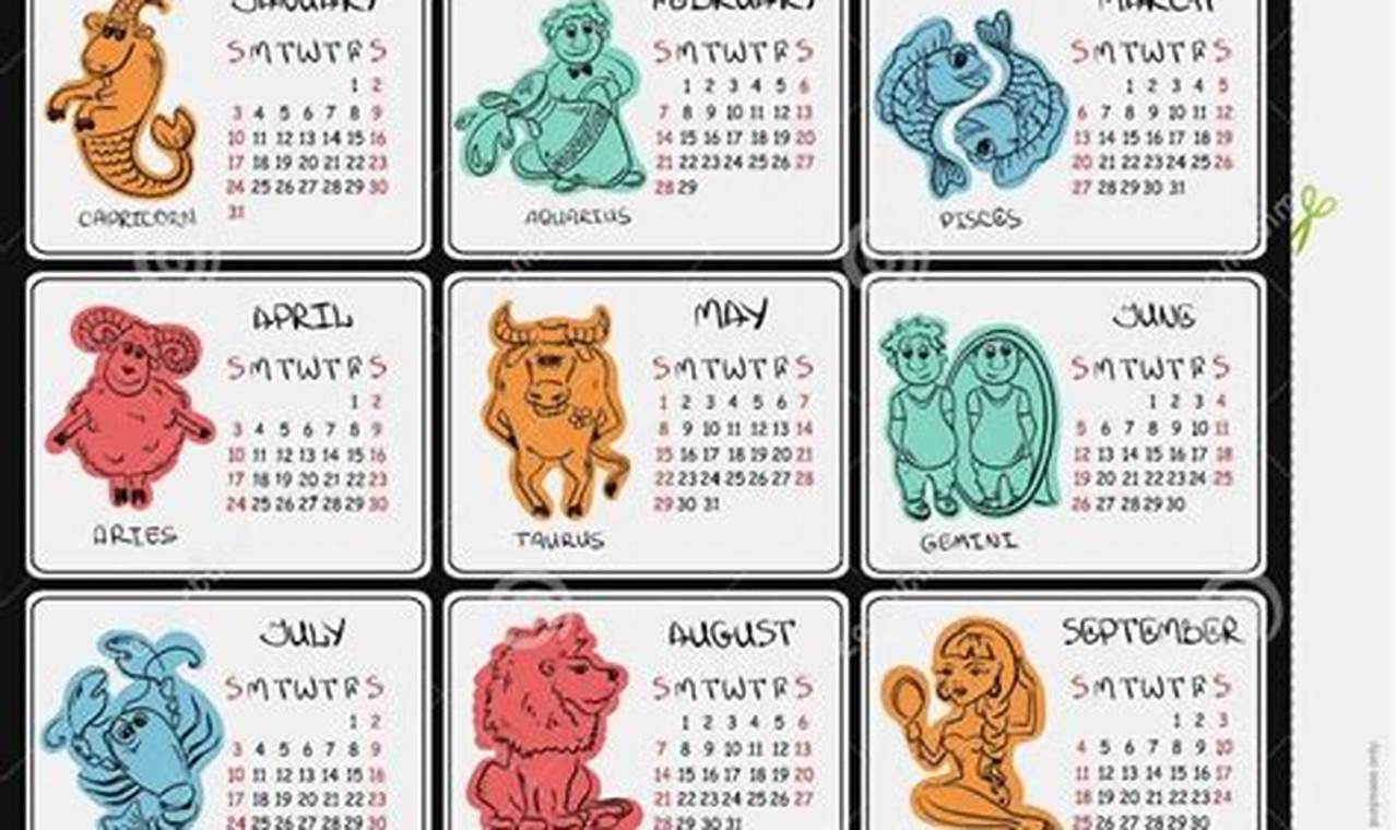Zodiac Calendar 2024