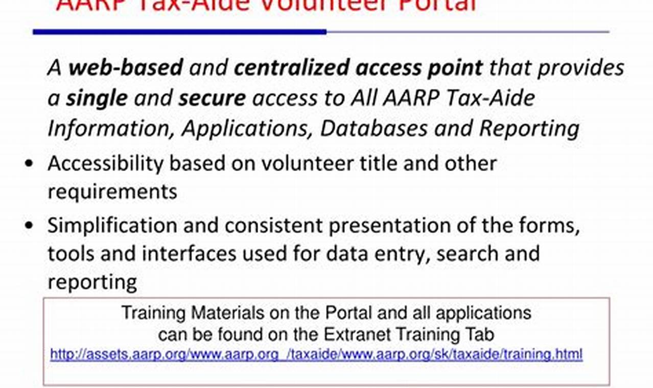 AARP Tax Aide Volunteer Portal: Your Guide to Getting Started