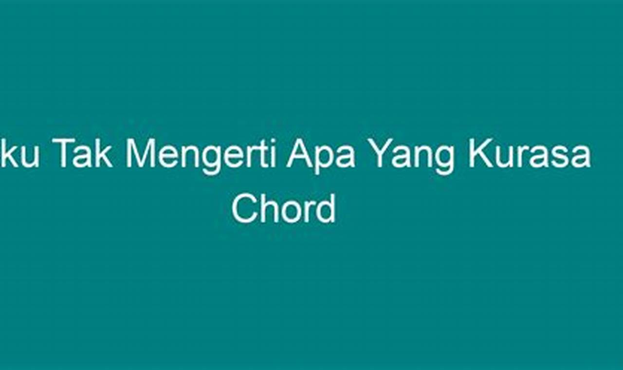 Temukan Rahasia Dibalik "Aku Tak Mengerti Apa Yang Kurasakan" untuk Memahami Diri Lebih Mendalam