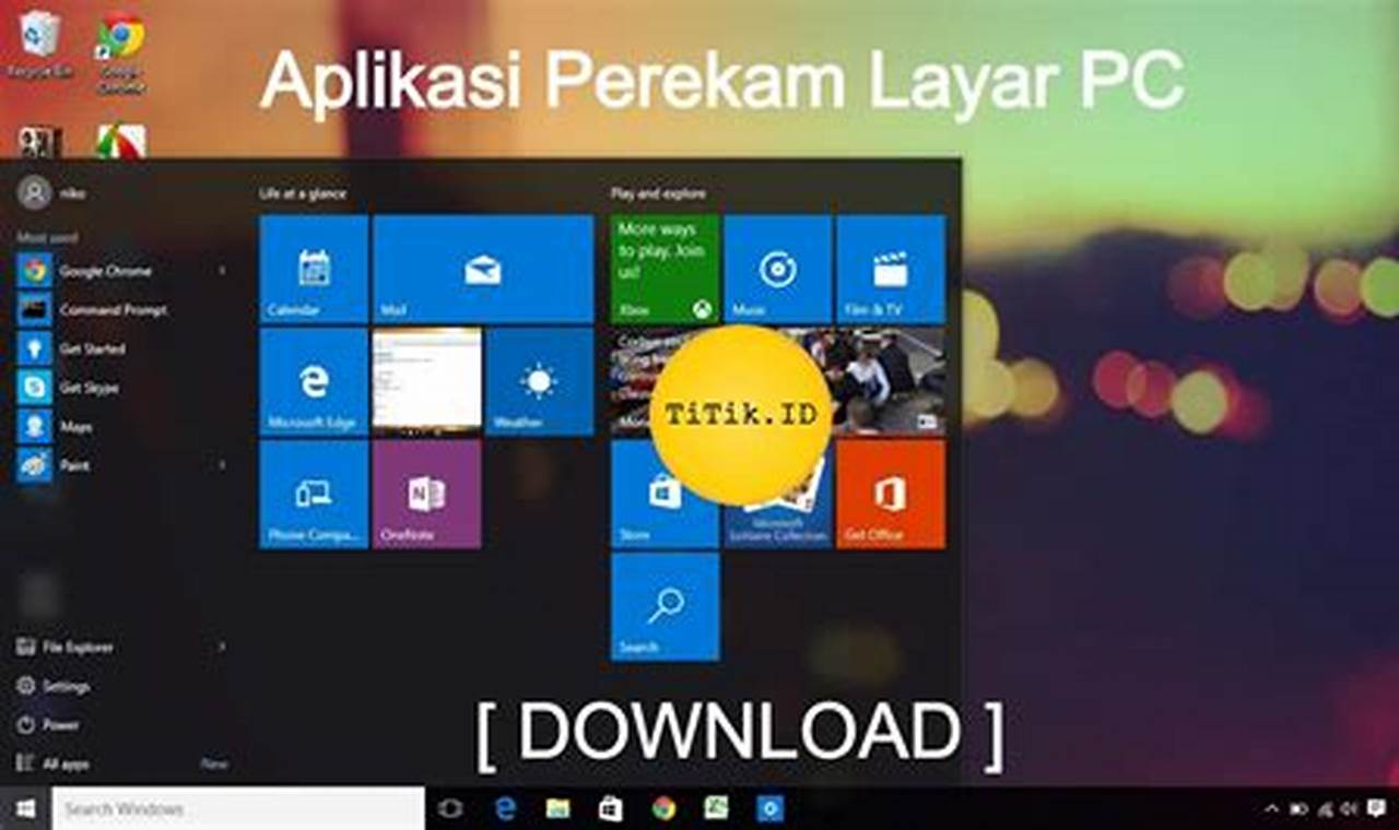 aplikasi perekam layar laptop