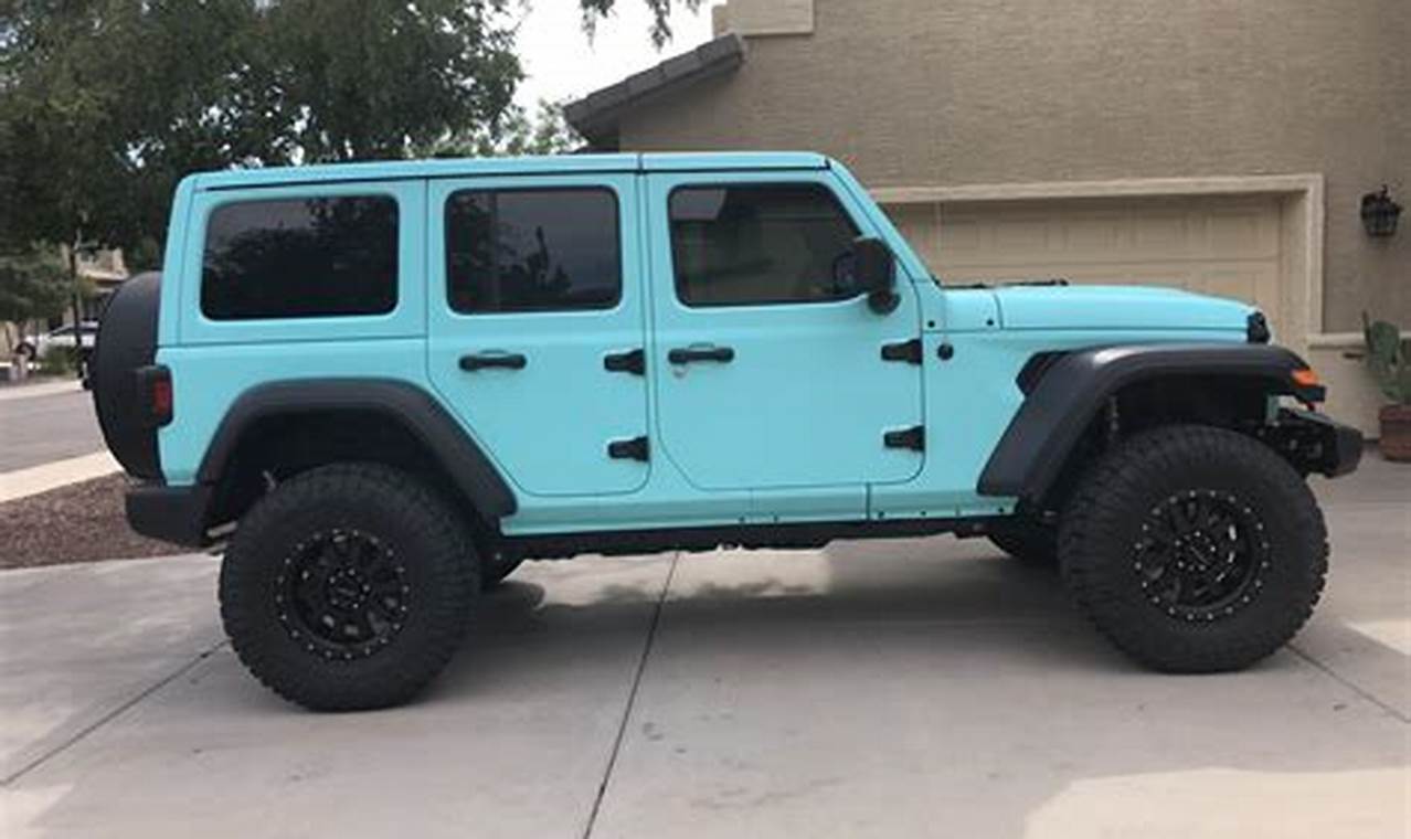 baby blue jeep wrangler
