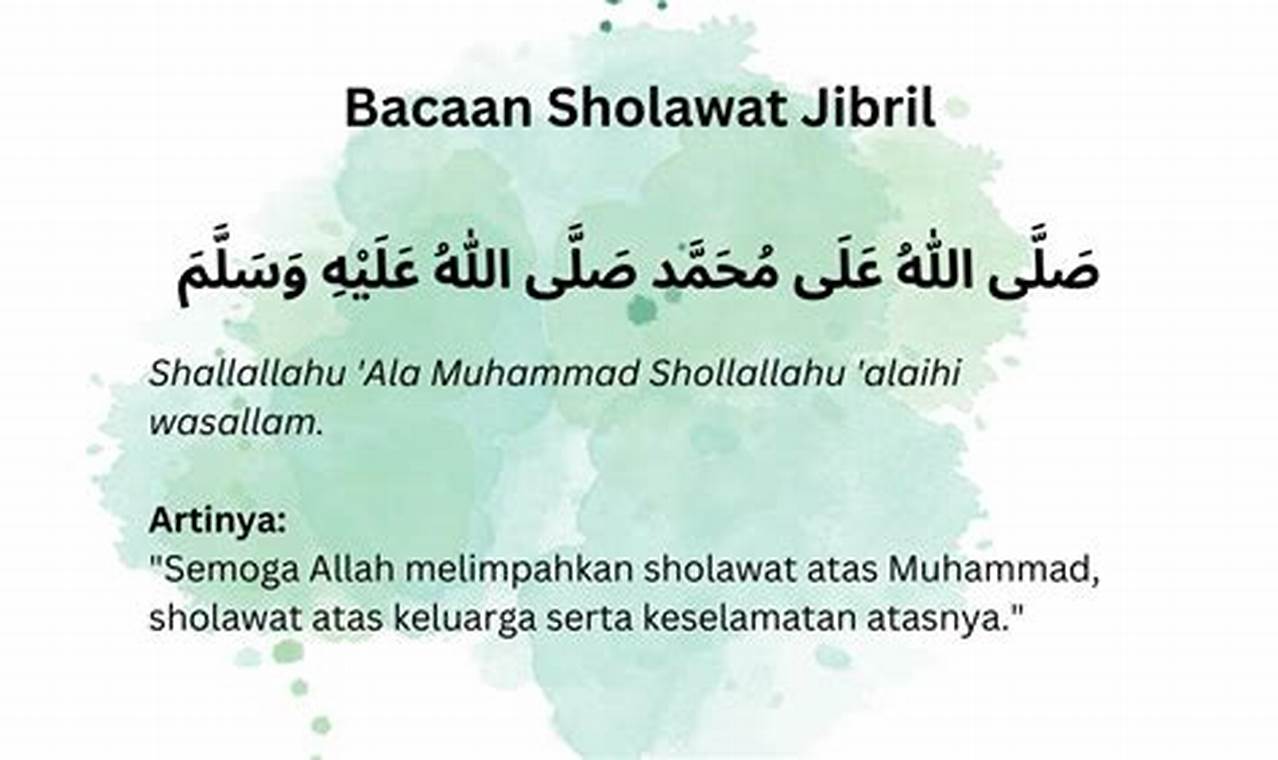 Panduan Lengkap Bacaan Sholawat Jibril: Keutamaan, Tata Cara, dan Rahasianya