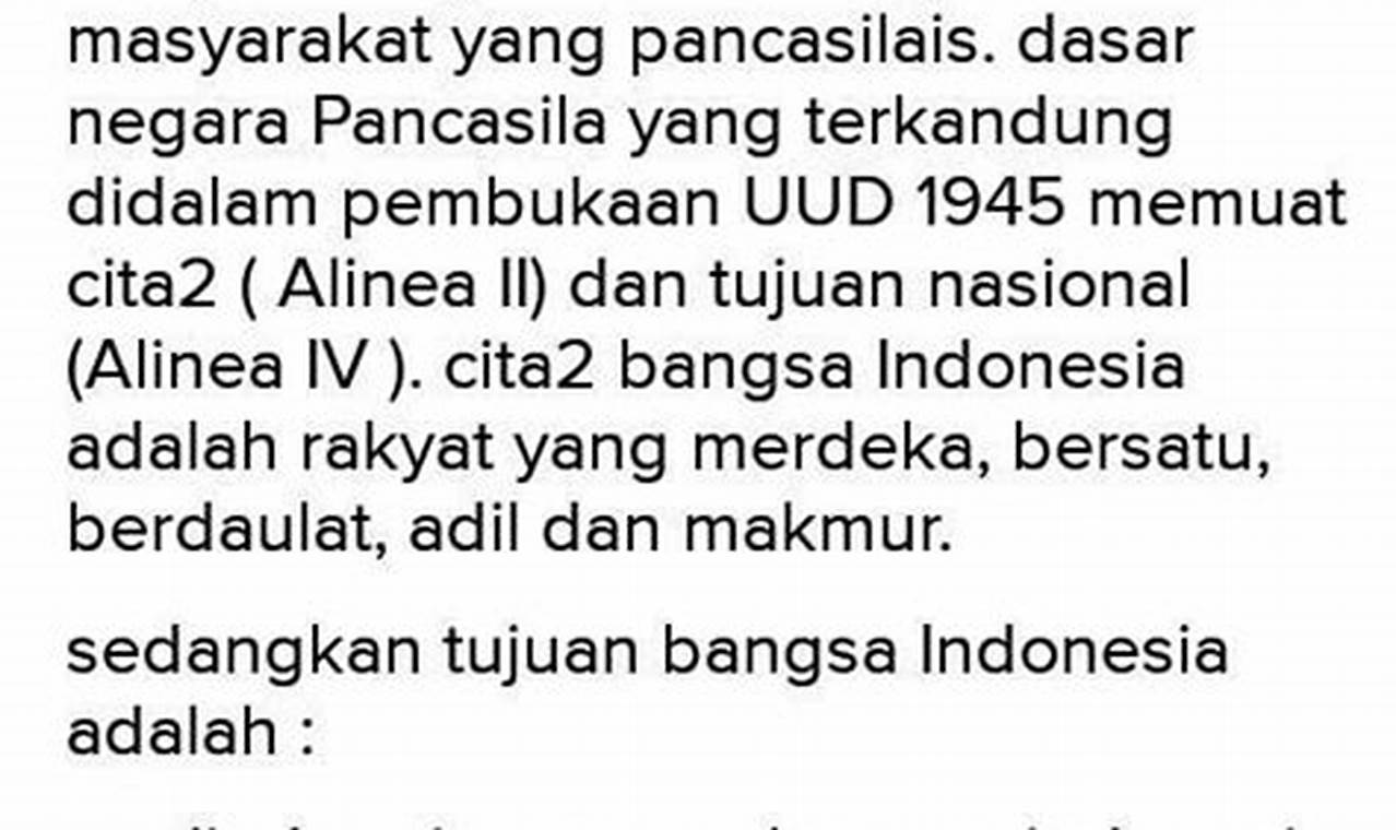 Rahasia Pancasila: Tujuan Mulia Bangsa Indonesia Terungkap!