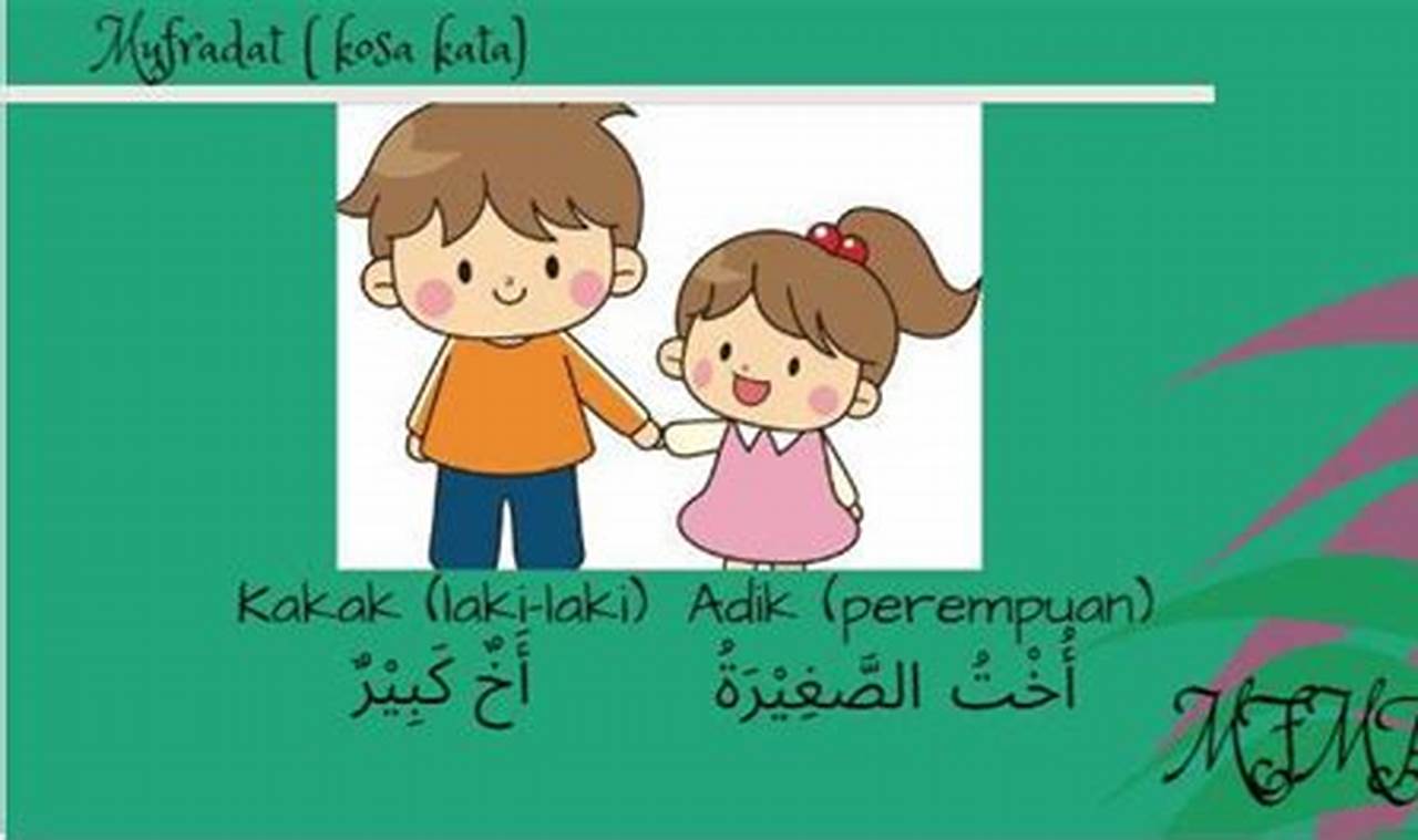 Bahasa Arab Adik Laki Laki