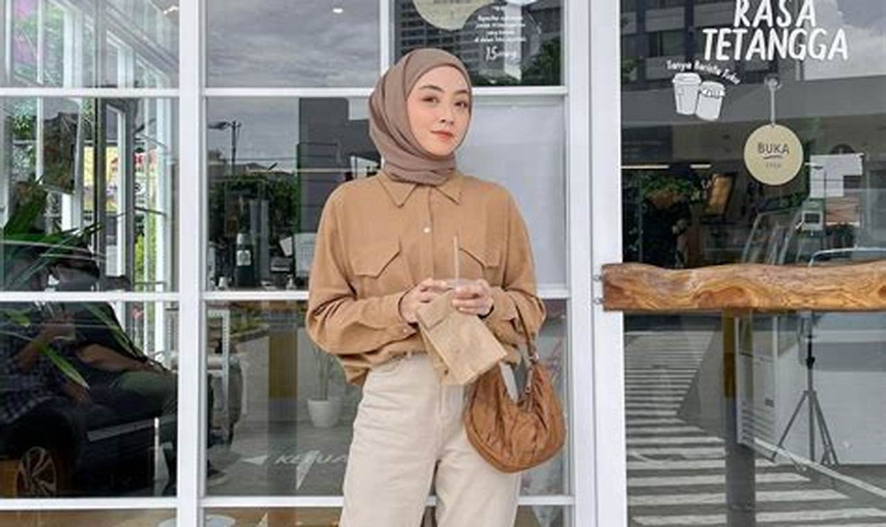 baju coklat mocca cocok dengan jilbab warna apa