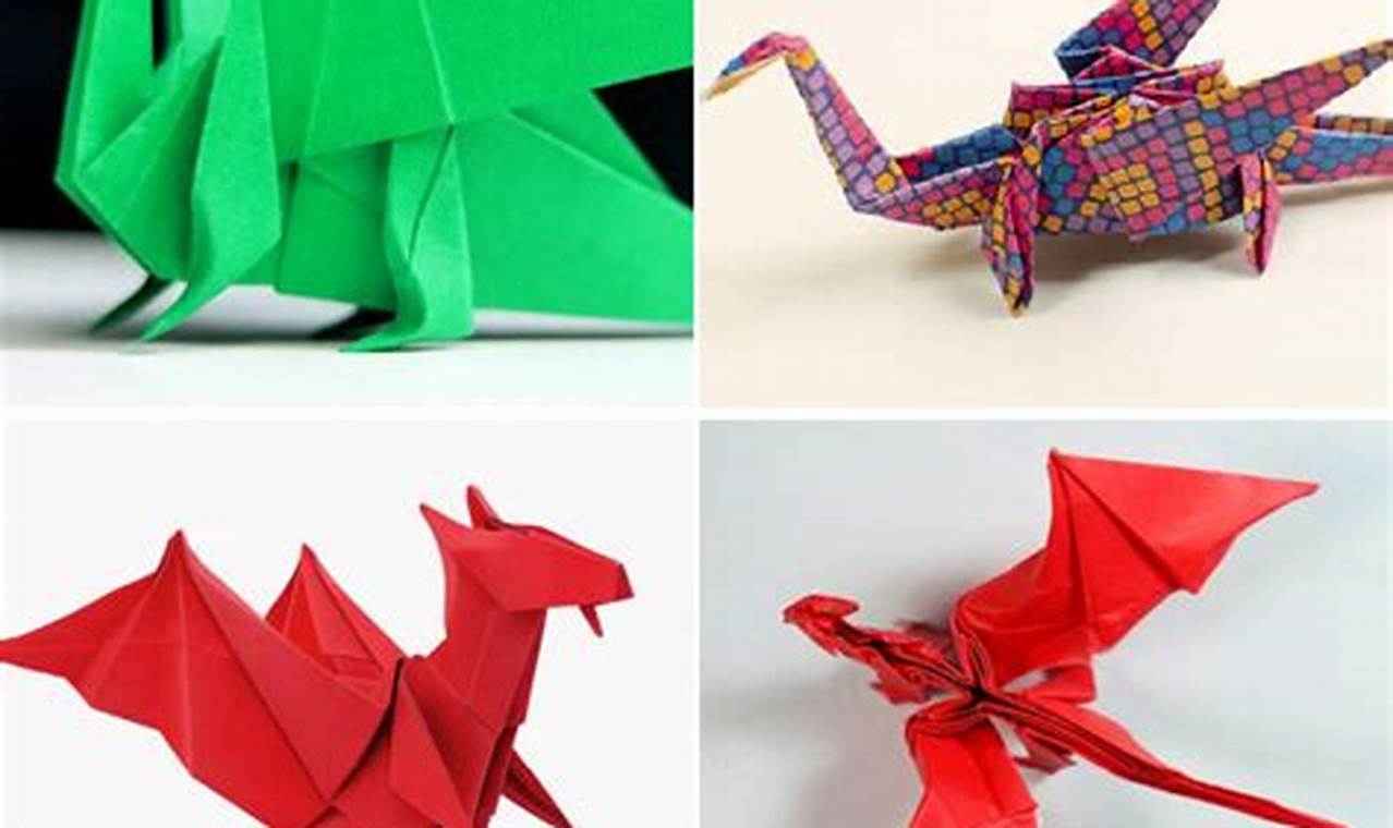 beginner origami dragon easy