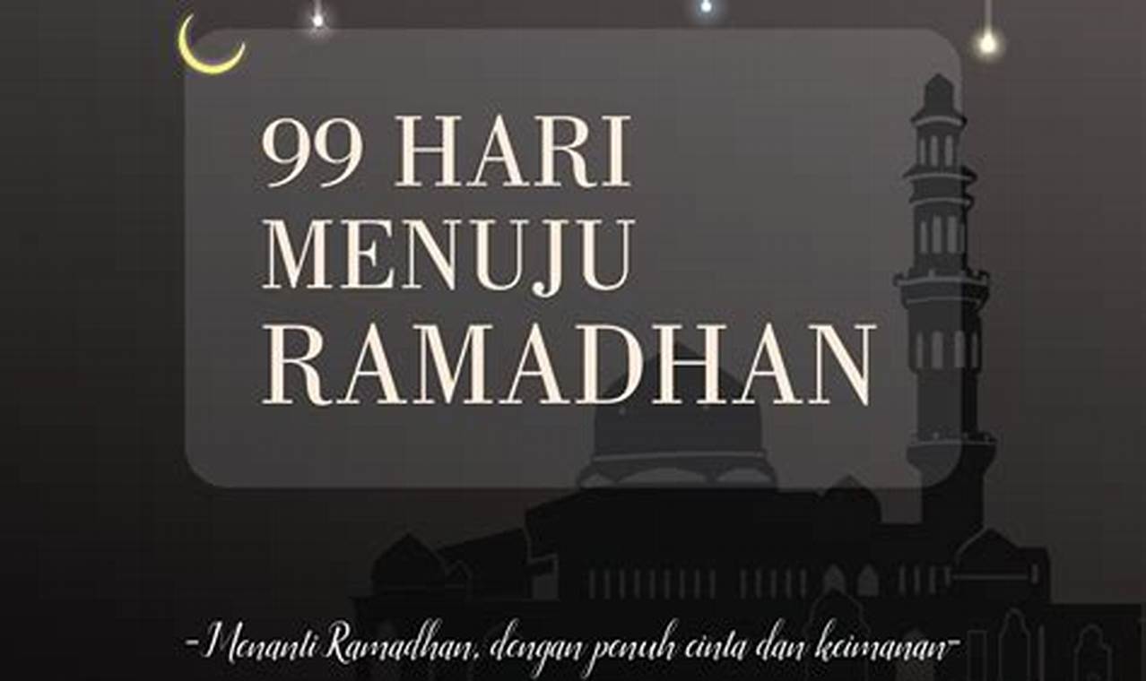 Catat Tanggalnya! Kejutan Menanti di Hitungan Menuju Ramadhan