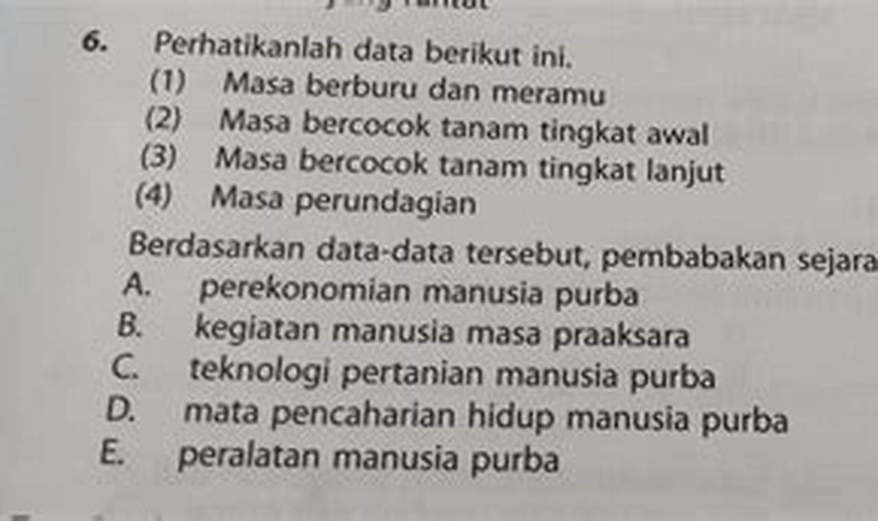 Berdasarkan Data Tersebut Pembabakan Sejarah Ditinjau Dari Sistem