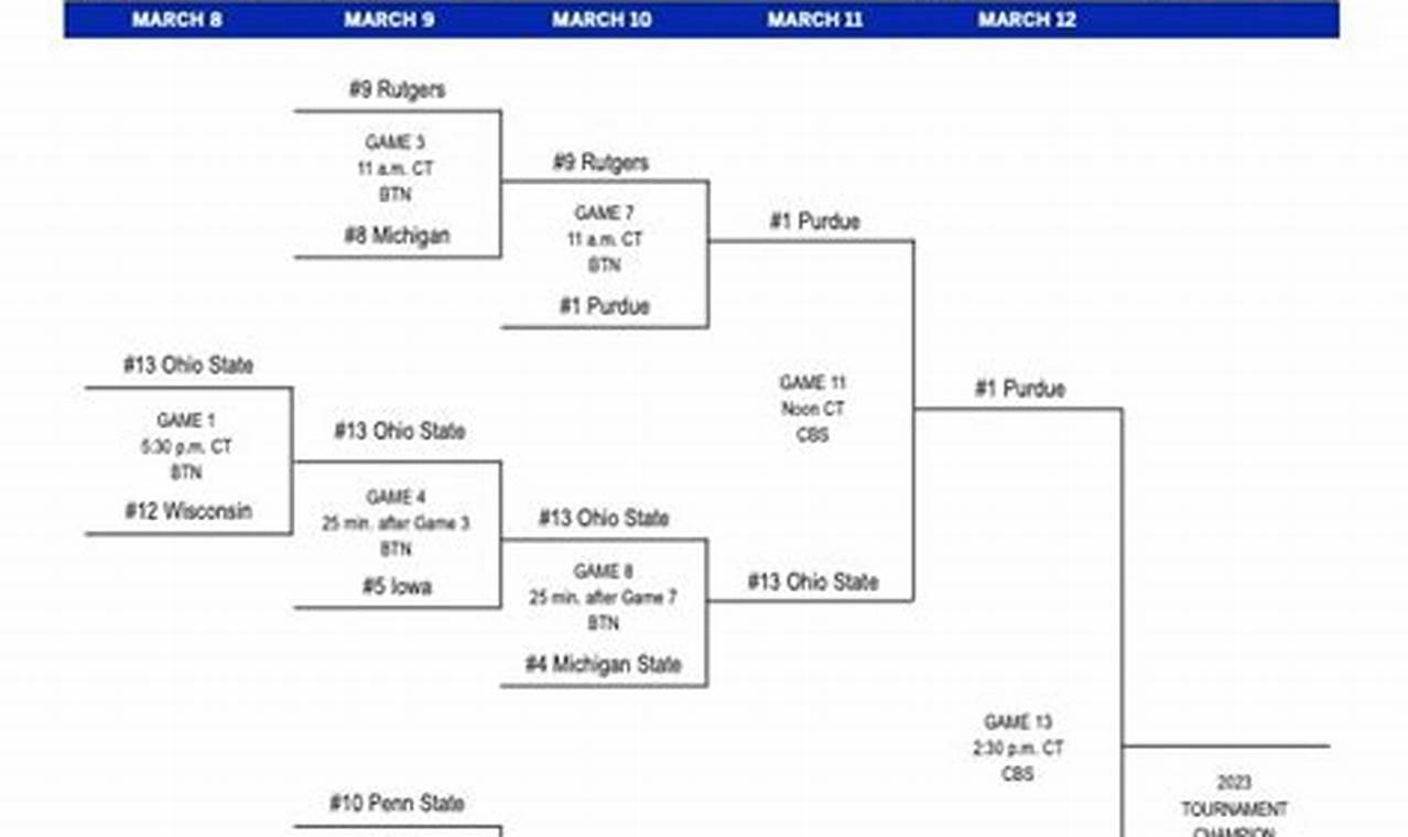 Big Ten Wrestling Tournament Brackets 2024