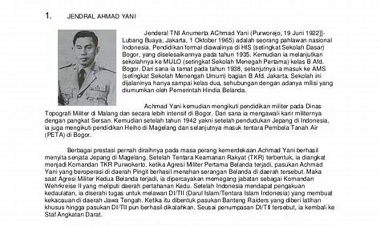 Temukan Rahasia Tersembunyi di Balik Biografi Pahlawan Revolusi Indonesia