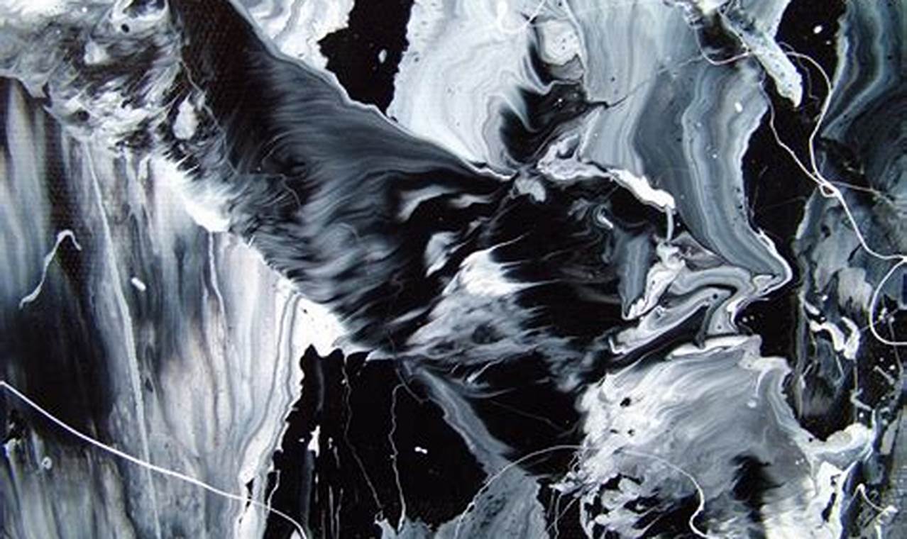 Unveiling the Enigmatic World of Black and White Abstract Painting