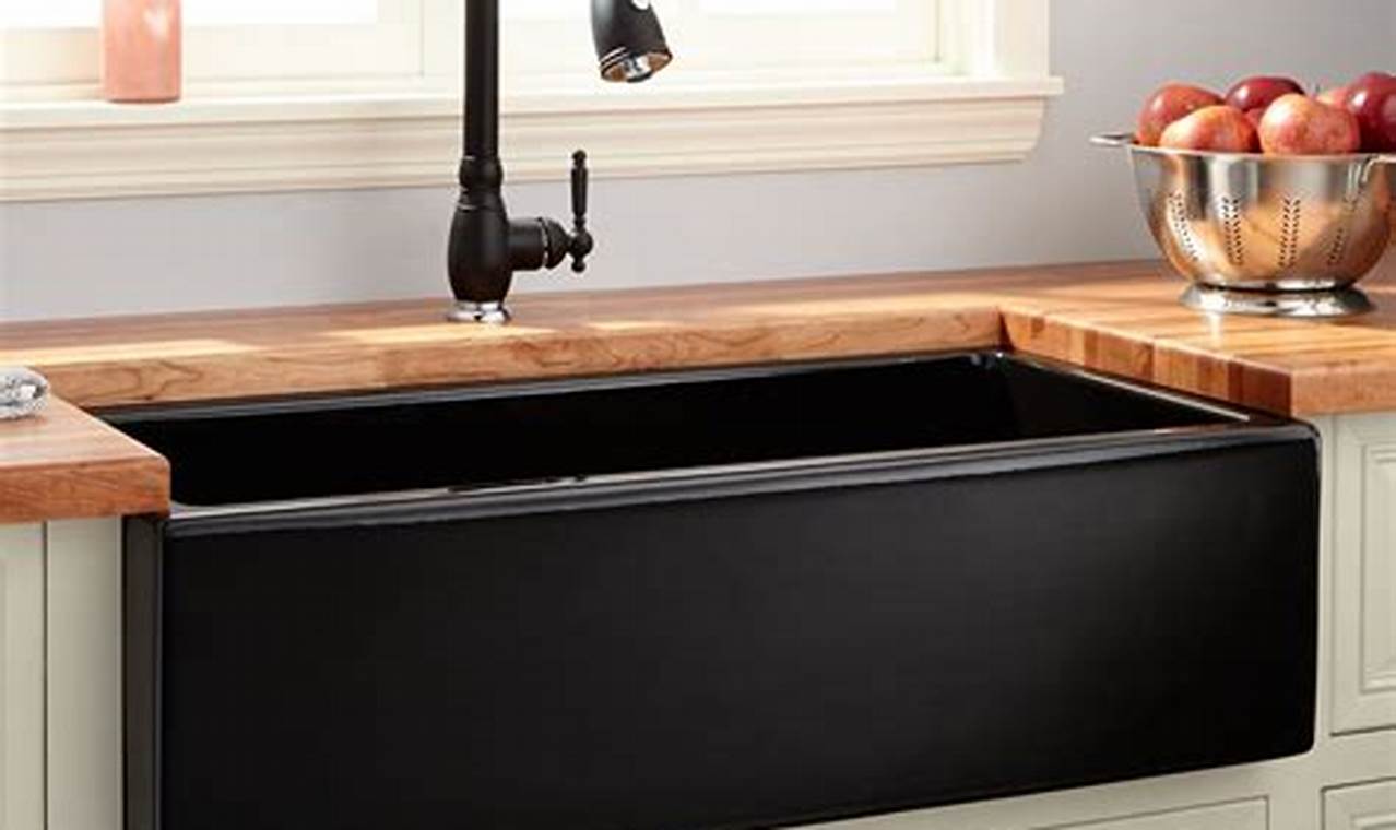 Unveiling the Secrets of the Coveted Black Farm Sink