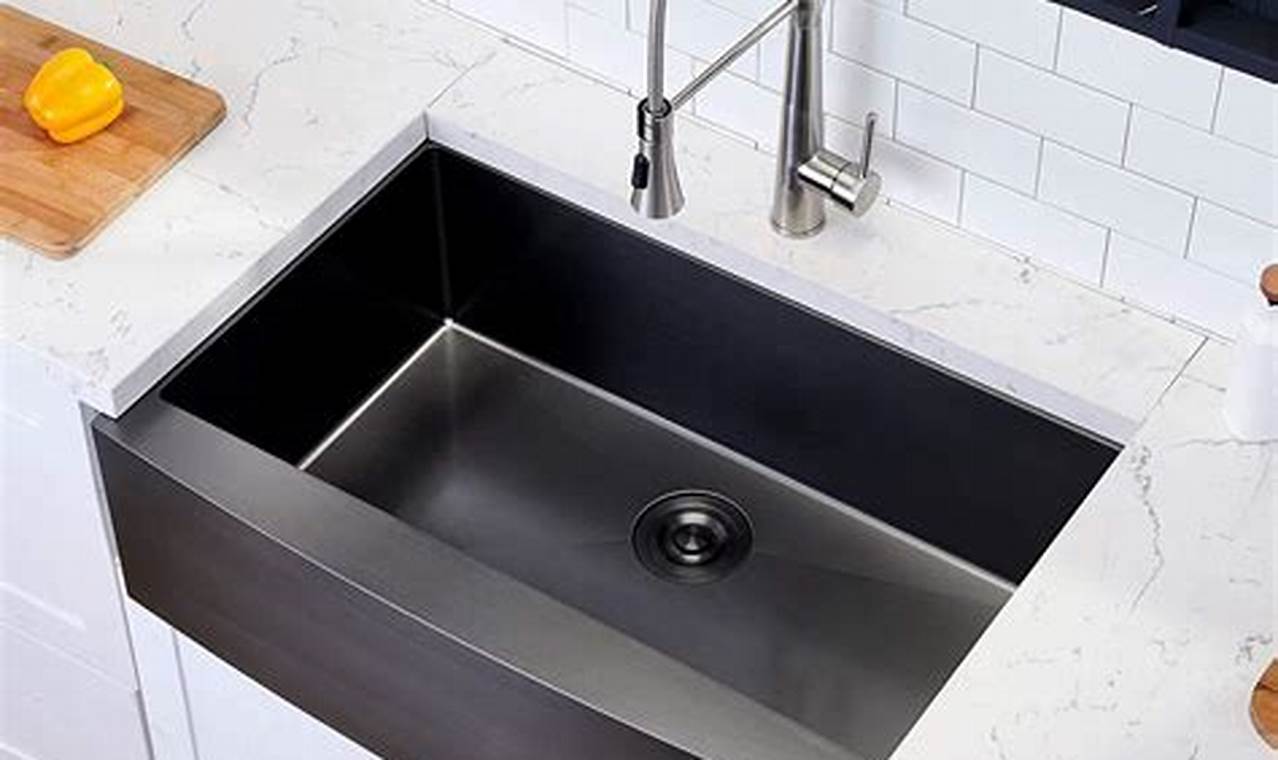 black kitchen sinks