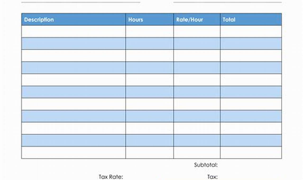 Blank Invoice Format: A Simple Guide to Creating Professional Invoices