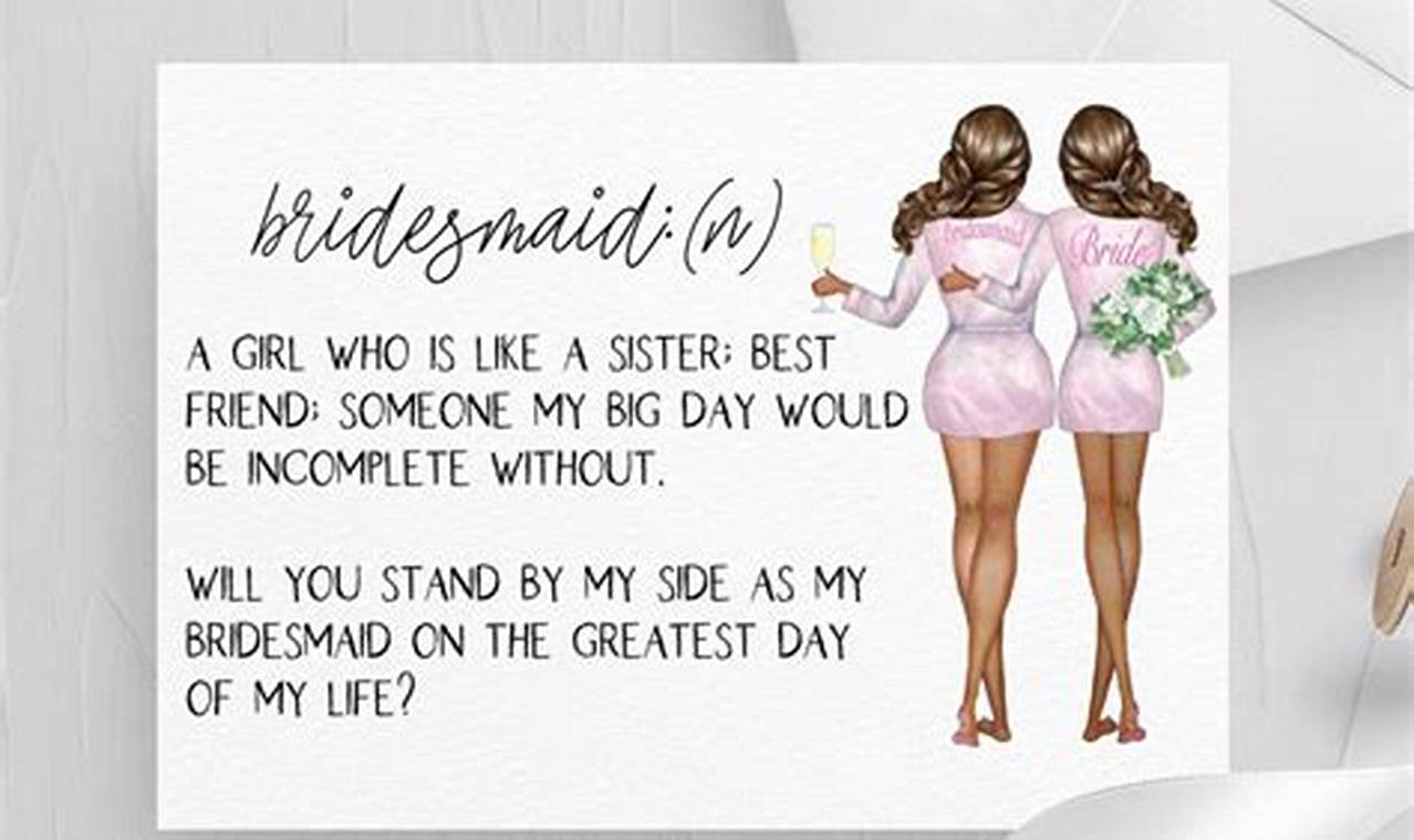 The Ultimate Guide to Crafting Heartfelt Bridesmaid Proposal Card Messages