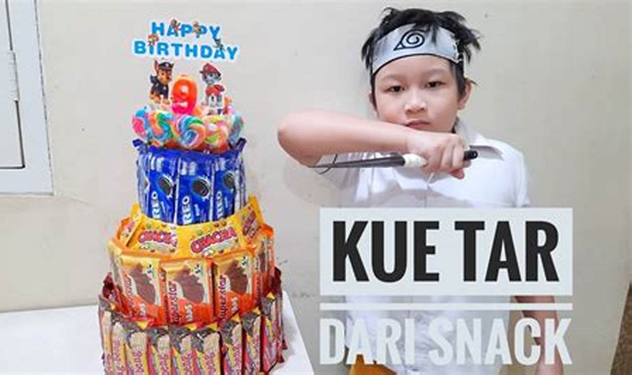 Resep Cara Bikin Kue Ulang Tahun dari Snack yang Unik dan Lezat