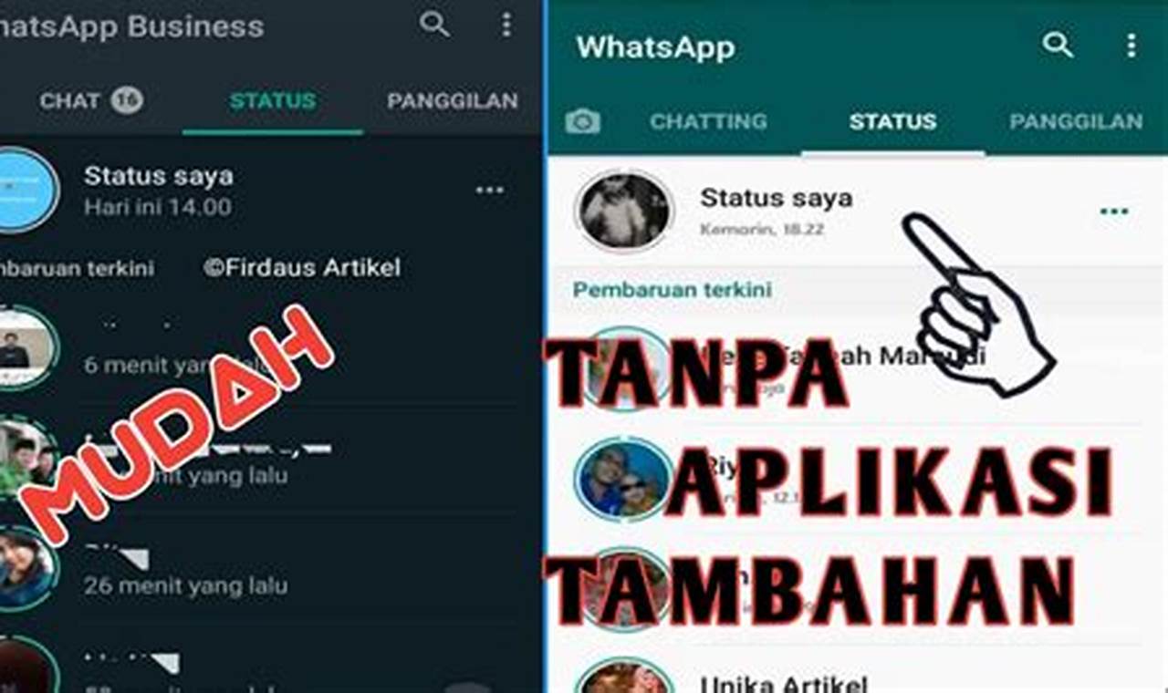 cara download status wa tanpa aplikasi