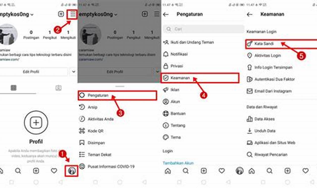 Cara Mudah Merubah Password Instagram, Dijamin Aman!