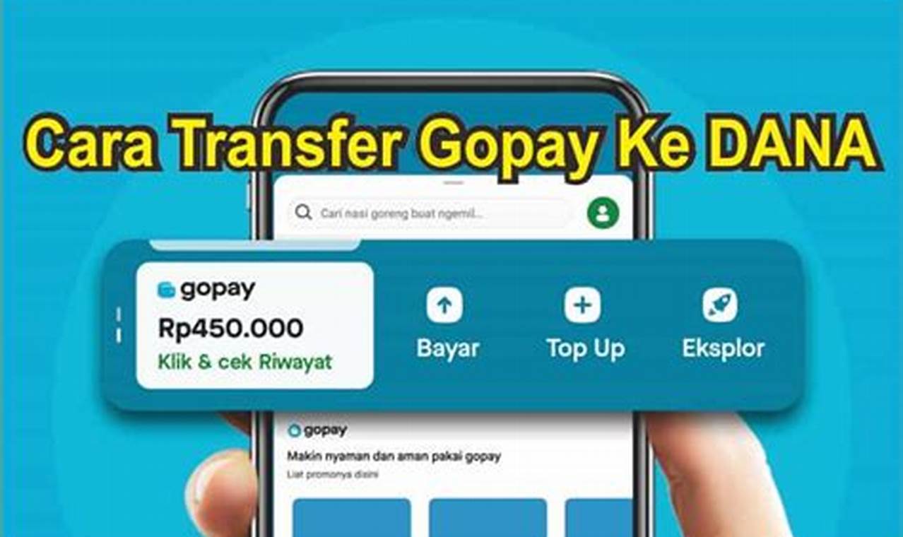 Cara Mudah dan Cepat Isi Saldo Gopay dari DANA