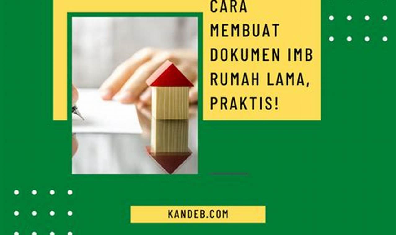 cara membuat imb rumah lama