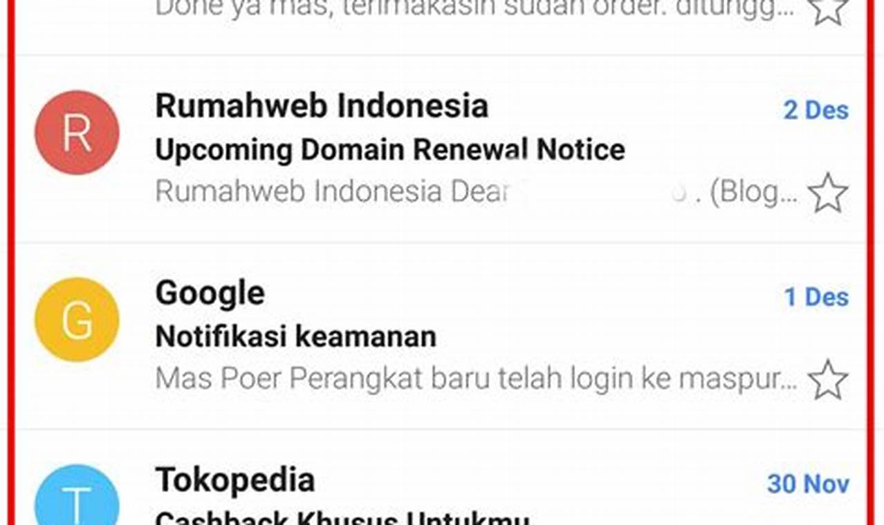 cara membuka email