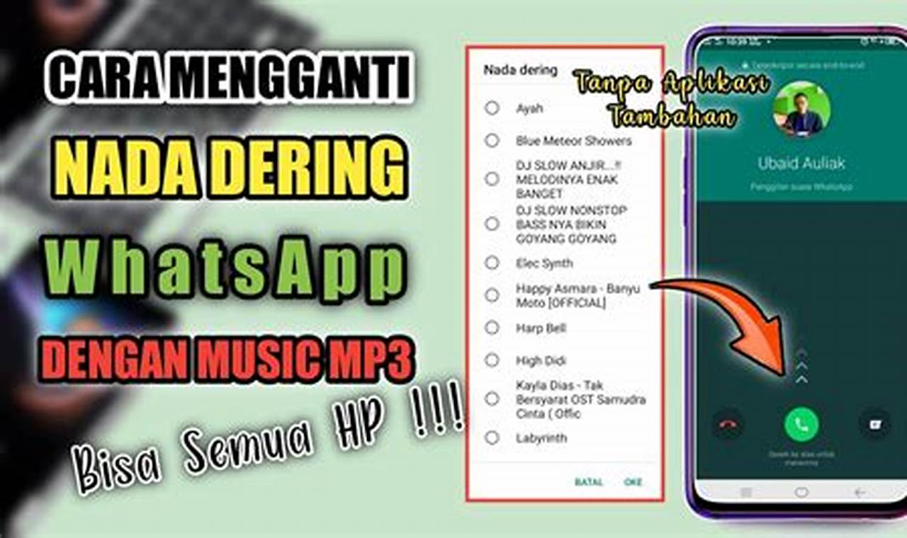 Rahasia Ganti Nada Dering WhatsApp dengan MP3, Temukan di Sini!